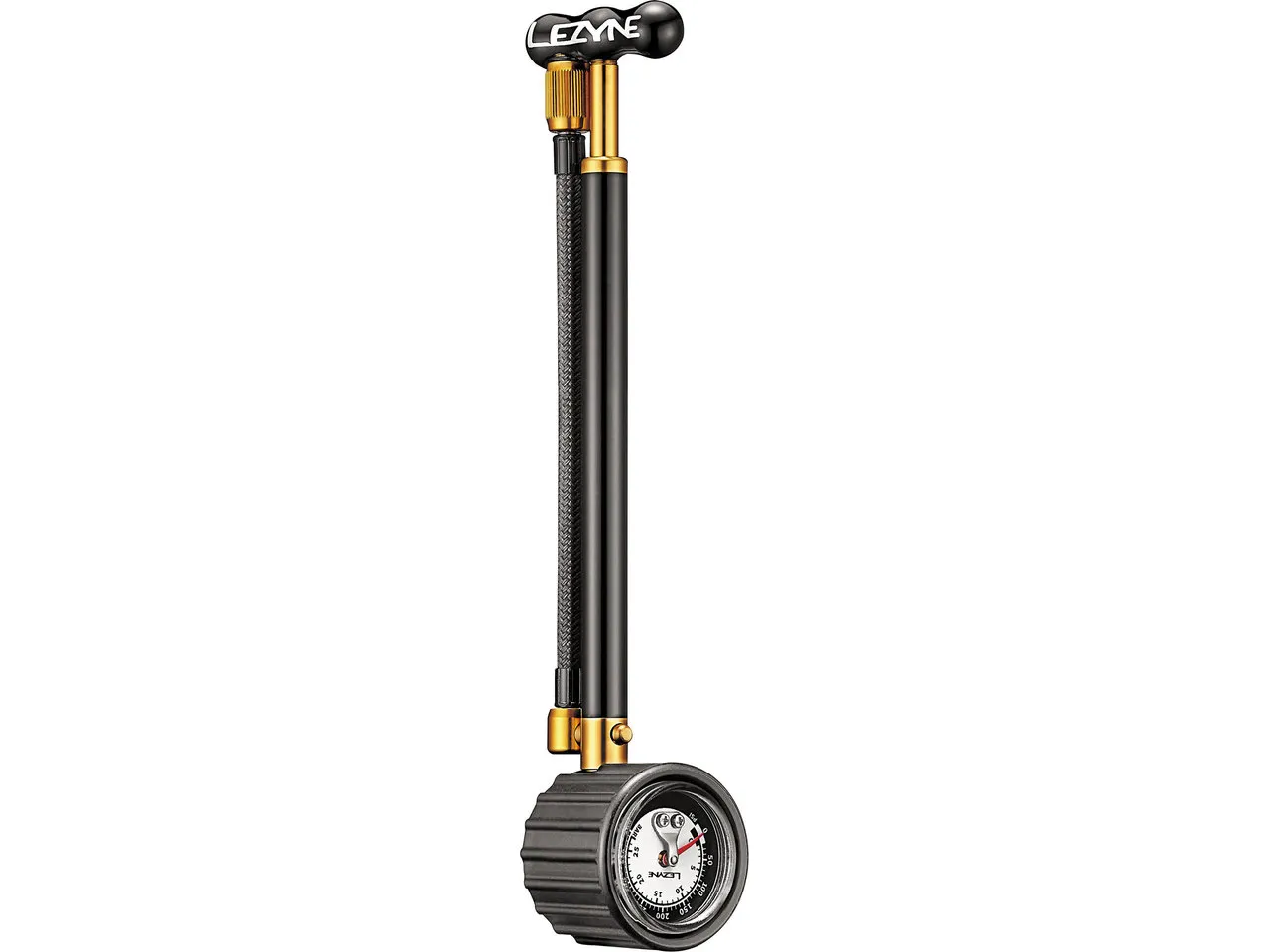 Lezyne Shock Drive Minipump, Black / gold, One Size