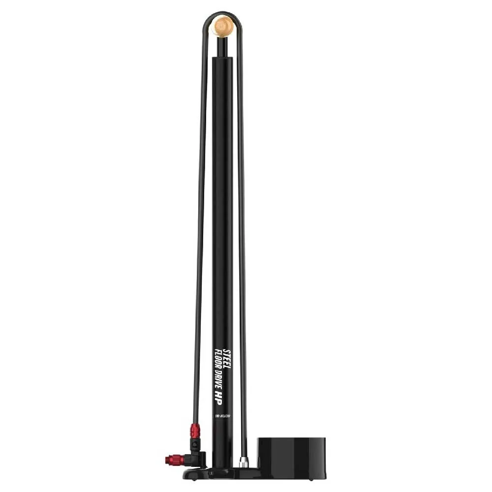 Lezyne Steel Floor Drive 3.5 Cykelpump, Flat grey, 220psi