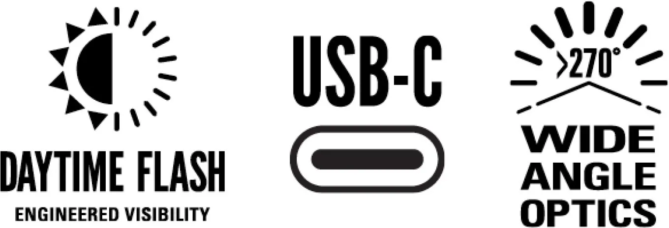 Lezyne Strip 300+ Baklampa, Black / red, 300 Lumens Lezyne Strip 300+ Baklampa, Black / red, 300 Lumens