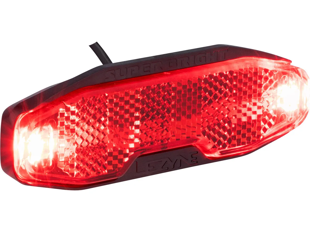 Lezyne Super Bright E12 LED E-Bike Rücklicht mit StVZO-Zulassung, Red / black, 12 Lumens