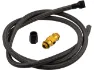 Lezyne Ventilschlauch mit ABS Flip-Thread Chuck für Pressure und MFD Pumpen, Black, One Size