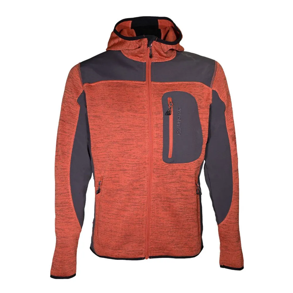 Lhotse Maddox Fleecejacka Med Dragkedja, Brick