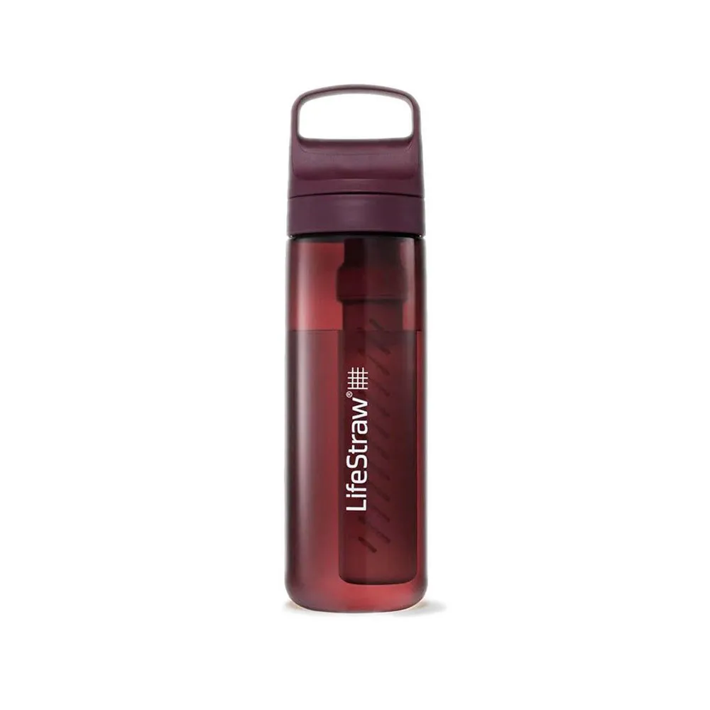 Lifestraw Go 2.0 650ml Vattenfilterflaska, Merlot me away, One Size Lifestraw Go 2.0 650ml Vattenfilterflaska, Merlot me away, One Size