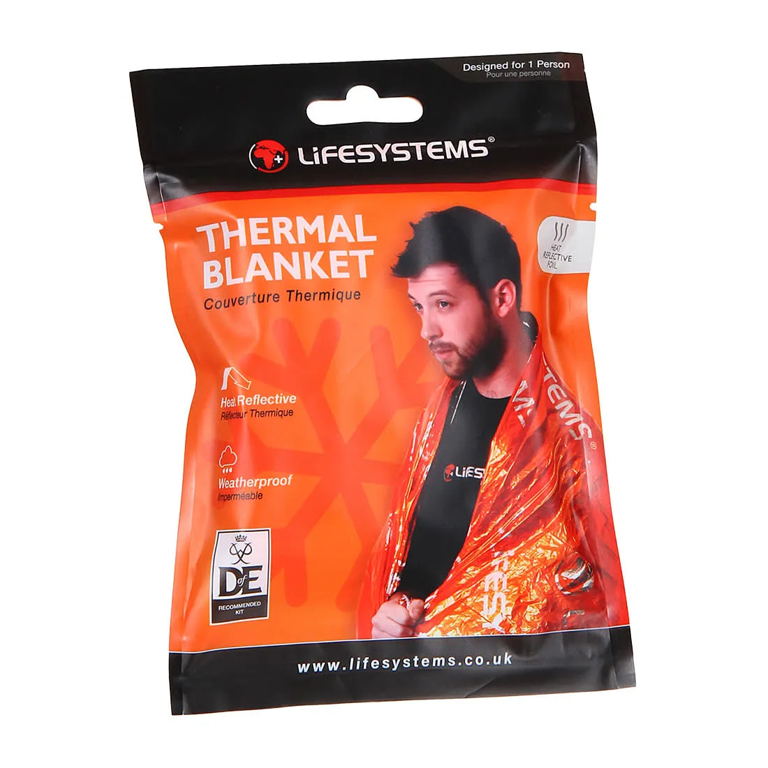 Lifesystems Thermal Blanket, Oransje, One Size Lifesystems Thermal Blanket, Oransje, One Size