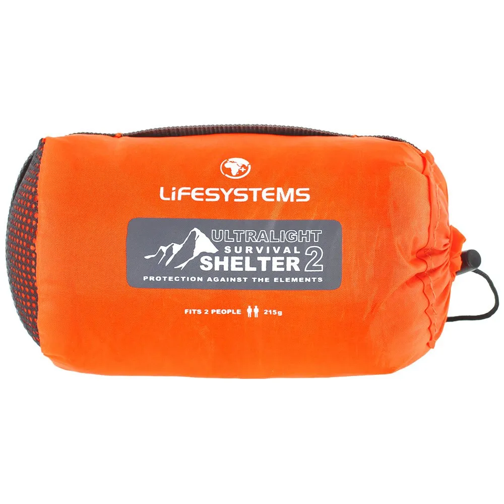 Lifesystems Ultralight Survival Shelter 2p Nödhärbärge, Orange, 2 Platser