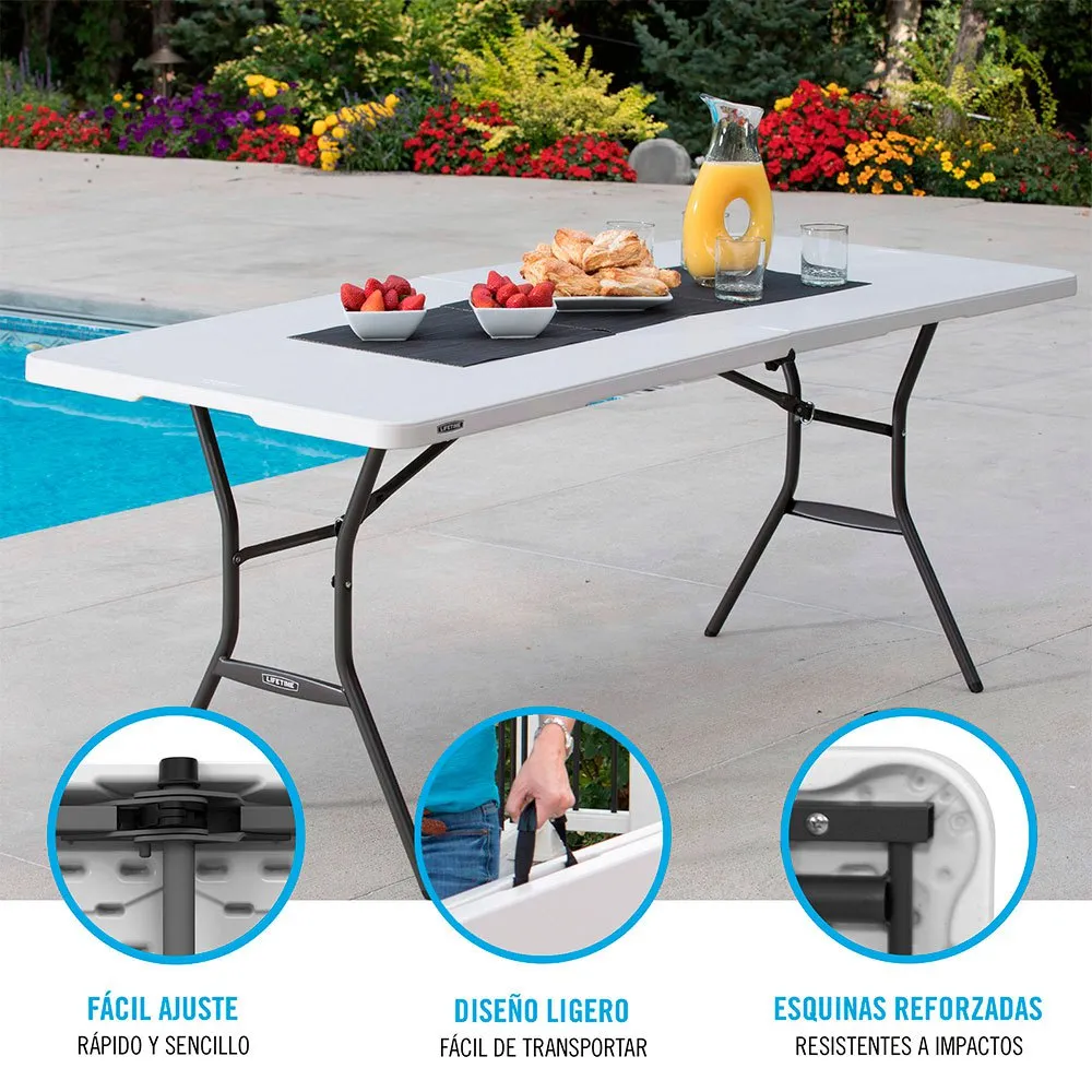 Lifetime 184x76x73.5 Cm Uv100 Ultra-resistant Folding Bord, Multicolour, One Size Lifetime 184x76x73.5 Cm Uv100 Ultra-resistant Folding Bord, Multicolour, One Size
