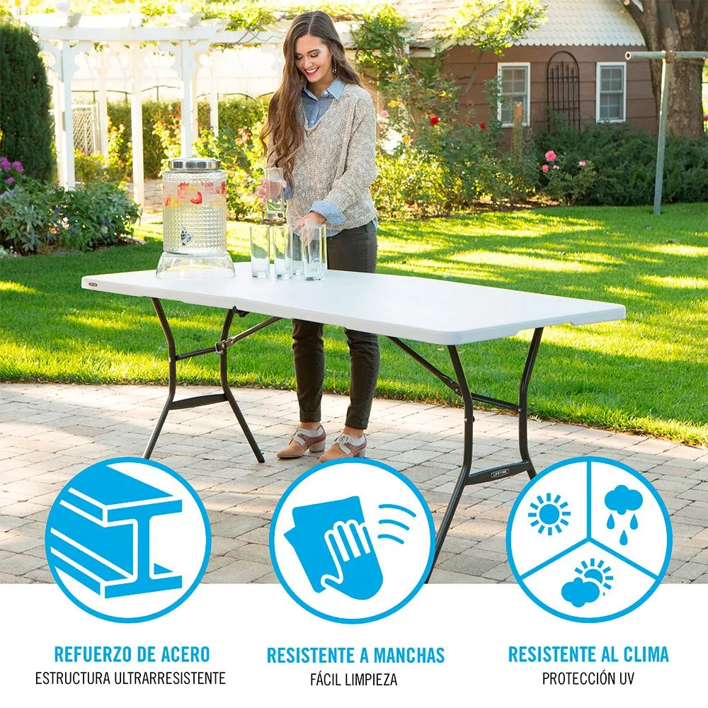 Lifetime 184x76x73.5 Cm Uv100 Ultra-resistant Folding Bord, Multicolour, One Size Lifetime 184x76x73.5 Cm Uv100 Ultra-resistant Folding Bord, Multicolour, One Size