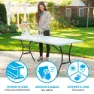 Lifetime 184x76x73.5 Cm Uv100 Ultra-resistant Folding Matbord Refurbished, Multicolour, One Size