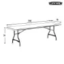 Lifetime 92124 Fällbart Campingbord unisex, White / grey, 244 x 76 x 74cm