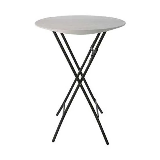 Lifetime Cocktail Folding Bord, White / grey, 110 x 84cm