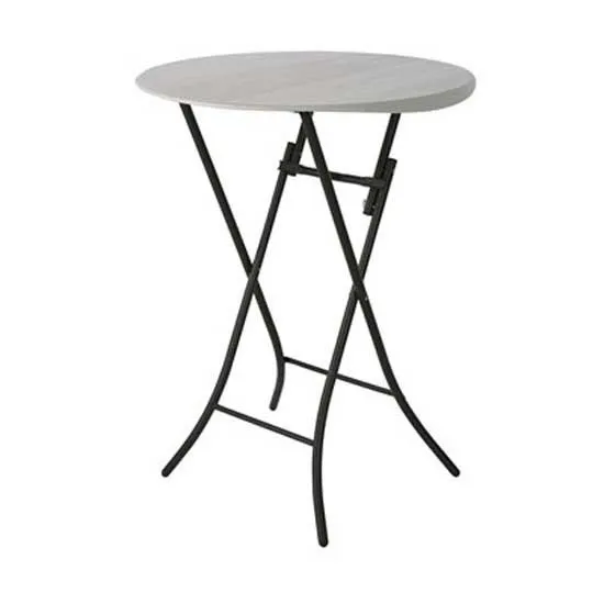 Lifetime Cocktail Folding Bord, White / grey, 110 x 84cm