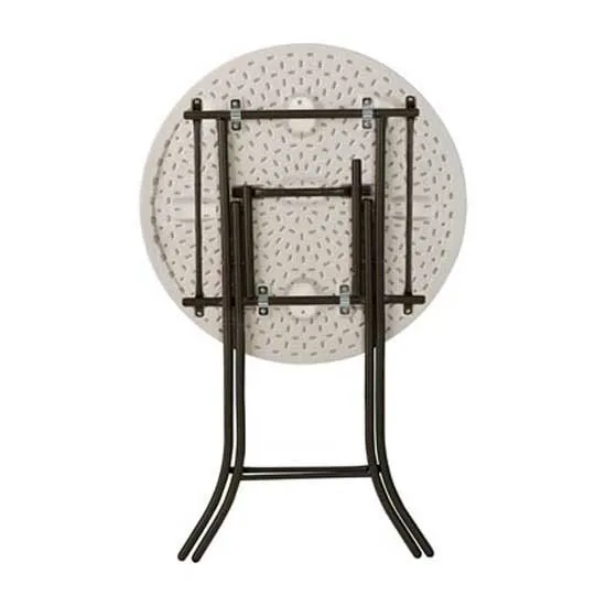 Lifetime Cocktail Folding Bord, White / grey, 110 x 84cm
