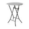 Lifetime Cocktail Folding Bord, White / grey, 110 x 84cm