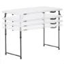 Lifetime Ultra-resistant Folding 122x61x Uv100 56-91.5 Cm Bord, White, One Size