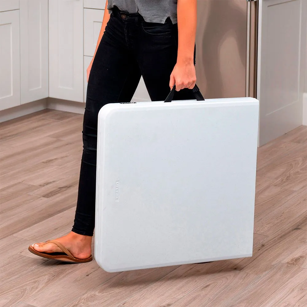Lifetime Ultra-resistant Folding 122x61x Uv100 56-91.5 Cm Bord, White, One Size