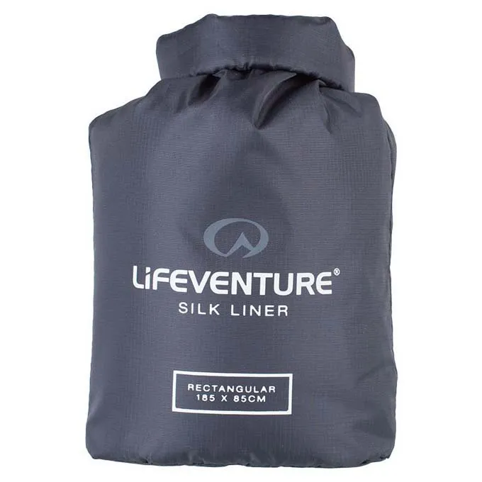 Lifeventure Rektangulärt Foder I Siden, Grey