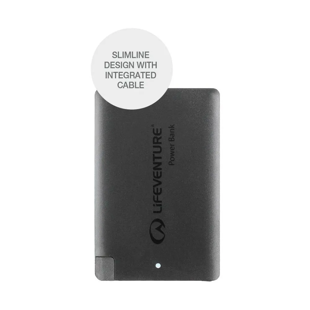 Lifeventure Rfid Med Powerbank Plånbok, Grey, One Size