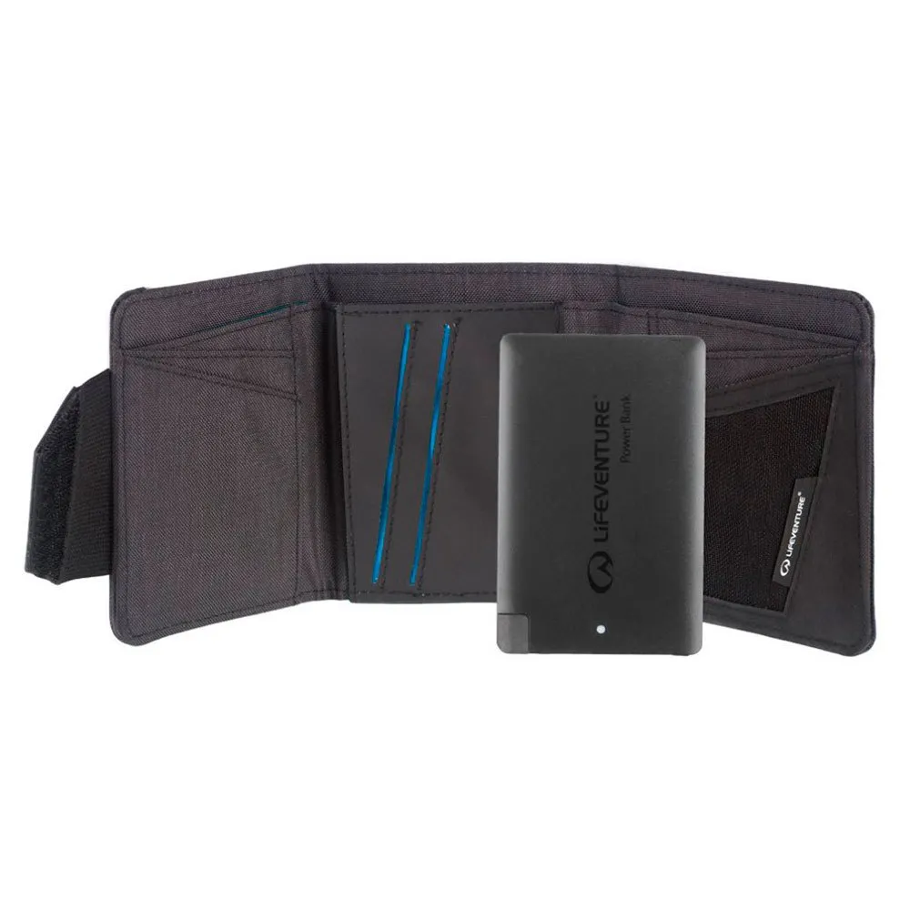 Lifeventure Rfid Med Powerbank Plånbok, Grey, One Size
