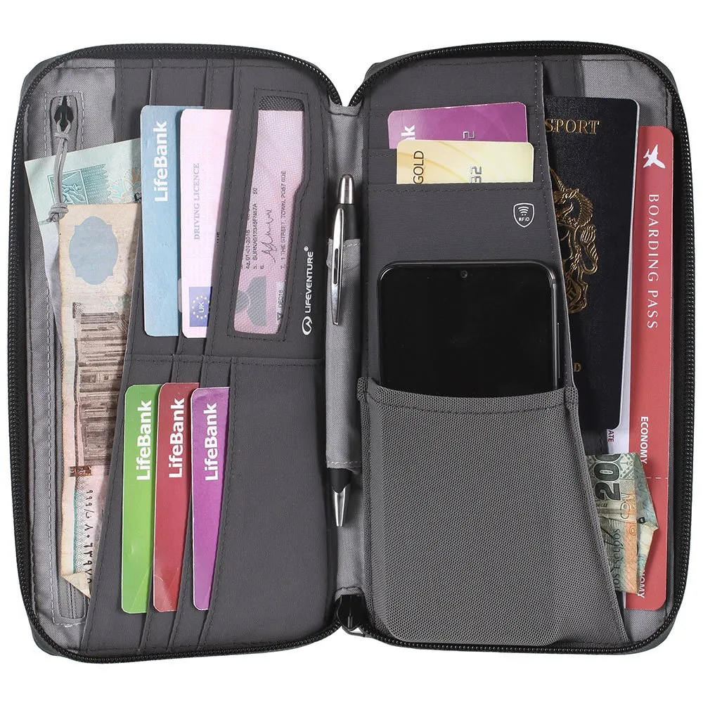 Lifeventure Rfid Travel Plånbok, Grey, One Size Lifeventure Rfid Travel Plånbok, Grey, One Size
