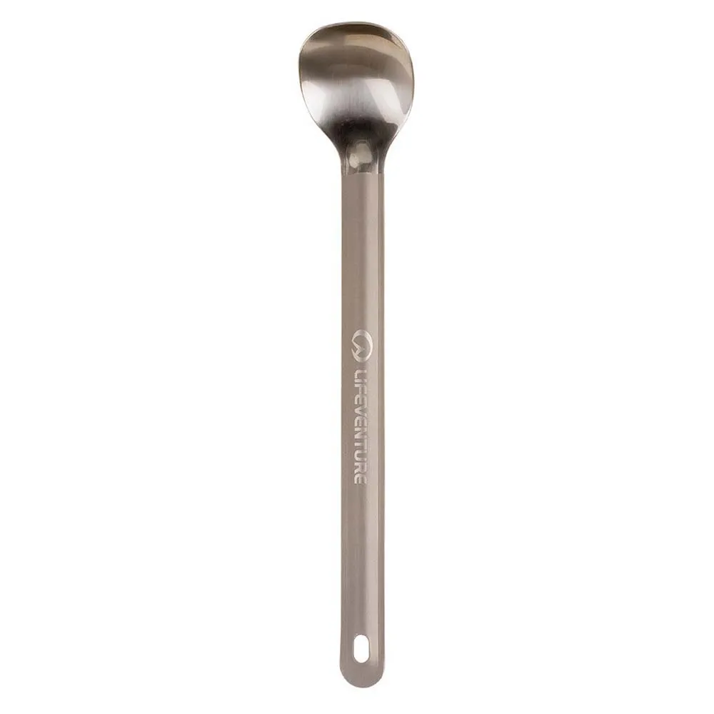 Lifeventure Titanium Long Handled Sked, Silver, One Size