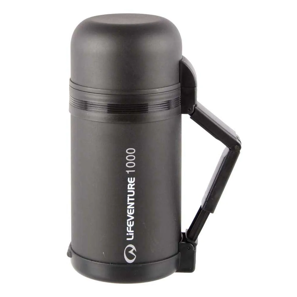 Lifeventure Tiv Wide Mouth Vacuum 1l Termosflaska, Dark grey, One Size