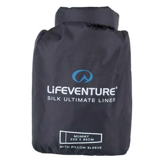 Lifeventure Ultimate Silk Mummy Foder, Black