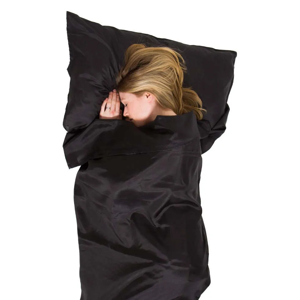 Lifeventure Ultimate Silk Rektangulär Liner, Black