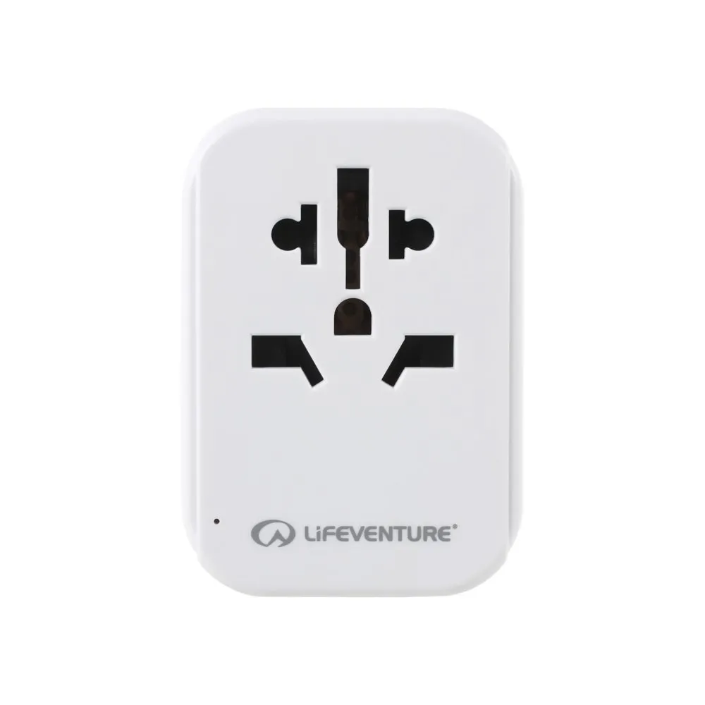 Lifeventure Världsadapter Till Amerikansk Kontakt Med Usb, One size Lifeventure Världsadapter Till Amerikansk Kontakt Med Usb, One size