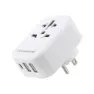 Lifeventure Världsadapter Till Amerikansk Kontakt Med Usb, One size
