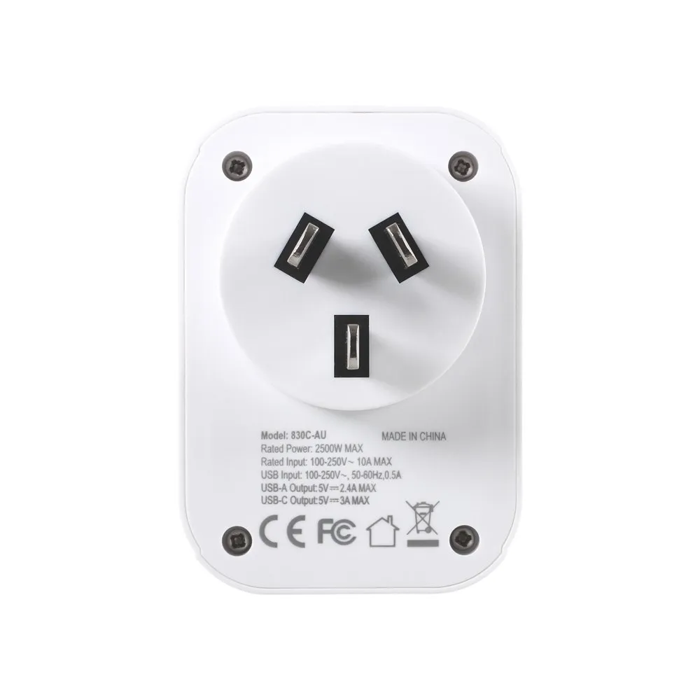 Lifeventure Världsadapter Till Aus/kina-kontakt Med Usb, One size Lifeventure Världsadapter Till Aus/kina-kontakt Med Usb, One size