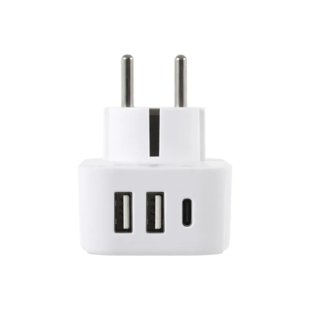 Lifeventure Världsadapter Till Europeisk Kontakt Med Usb, One size Lifeventure Världsadapter Till Europeisk Kontakt Med Usb, One size