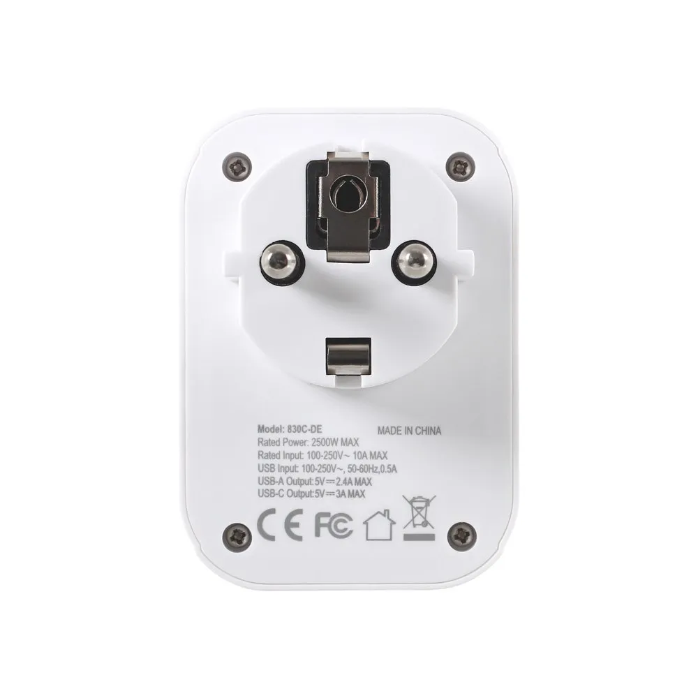 Lifeventure Världsadapter Till Europeisk Kontakt Med Usb, One size Lifeventure Världsadapter Till Europeisk Kontakt Med Usb, One size