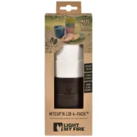 Light My Fire Mycup´n Lid Kort 4-pack 250ml Light My Fire Mycup´n Lid Kort 4-pack 250ml