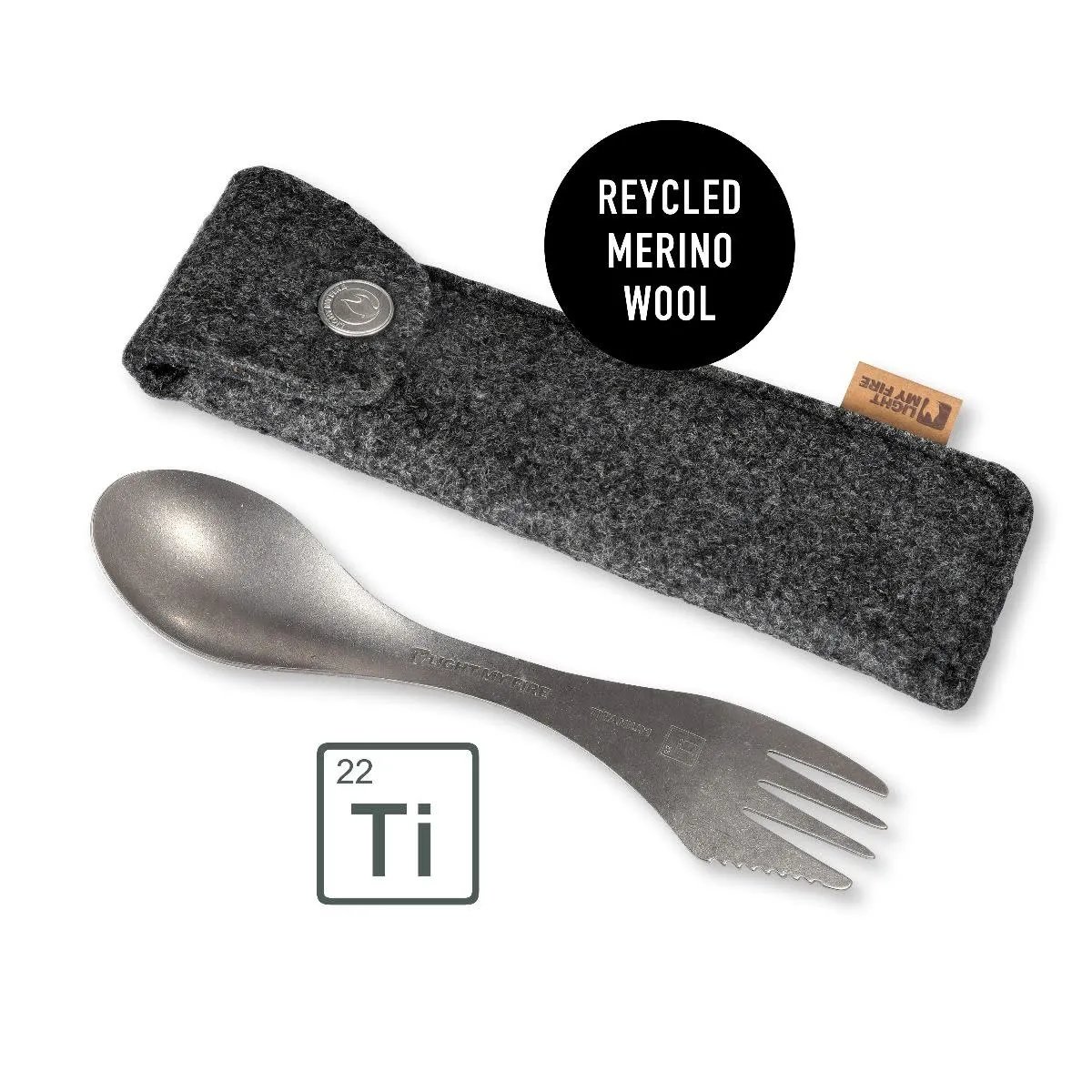 Light My Fire Spork Kit, Titanium, One Size