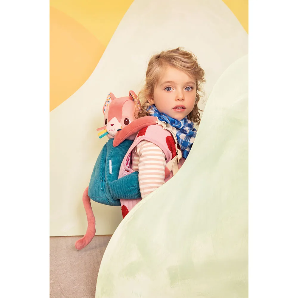 Lilliputiens Jeanne Katten Mjuk Ryggsäck, Multicolor