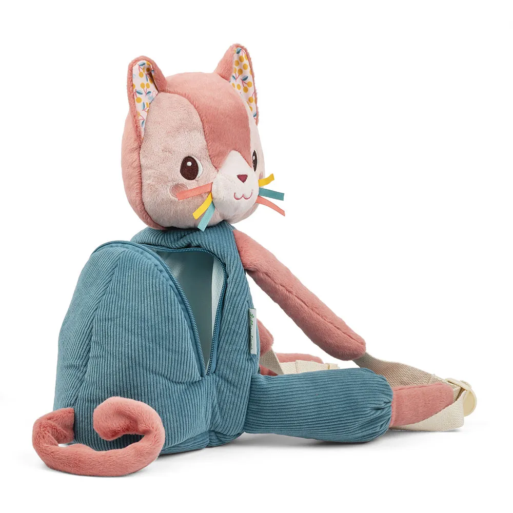Lilliputiens Jeanne Katten Mjuk Ryggsäck, Multicolor