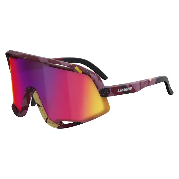 Limar Kosmos Polariserade Solglasögon, Jungle matte black amaranth, Yellow Red Purple Mirror/CAT3