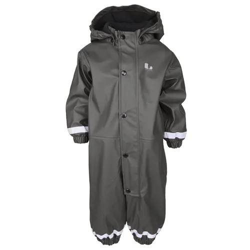 Lindberg Fagerhult Rain BabyOverall Fleece, Anthracite, 104 Lindberg Fagerhult Rain BabyOverall Fleece, Anthracite, 104