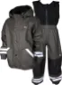 Lindberg Kids' Fagerhult Rain Set Fleece, Anthracite, 100