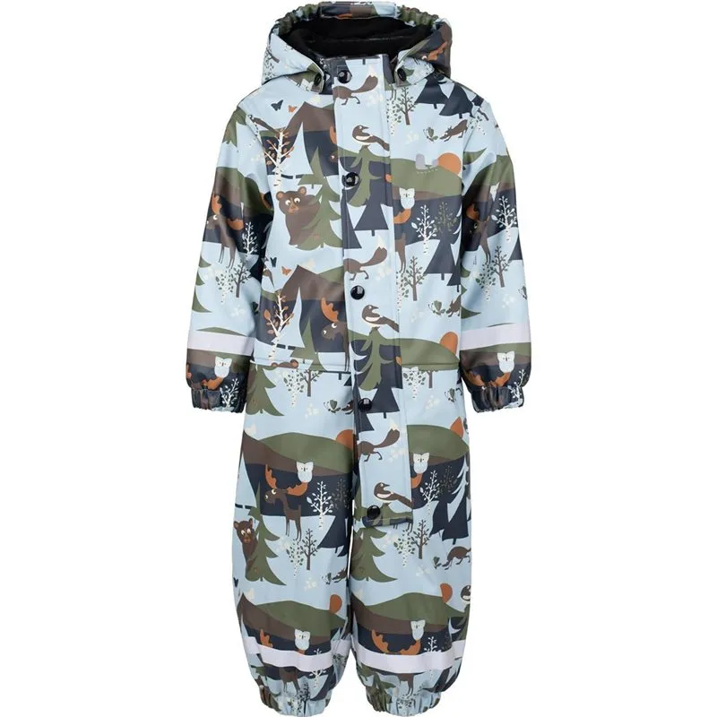 Lindberg Lekhyttan Rain BabyOverall, Fleece, Lightblue/brown, 92 Lindberg Lekhyttan Rain BabyOverall, Fleece, Lightblue/brown, 92