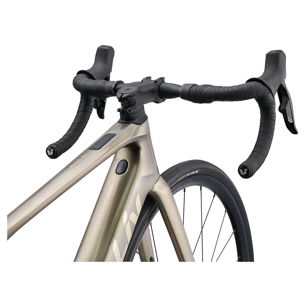 Liv Avail Advanced E+ Elite 2 Syncdrive Move+ Rival Etap Axs 2025 Elcykel Racer, Golden haze, S, 400Wh
