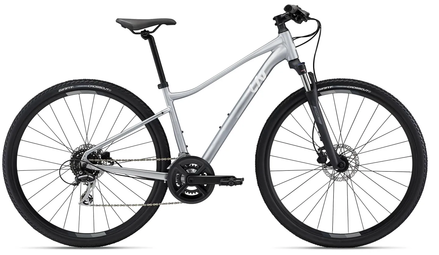 Liv Rove EX Hybridcykel, Silver, S Liv Rove EX Hybridcykel, Silver, S
