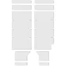 Lizard Skins Cbpds400 Gaffelskydd Klistermärken, Clear, One Size