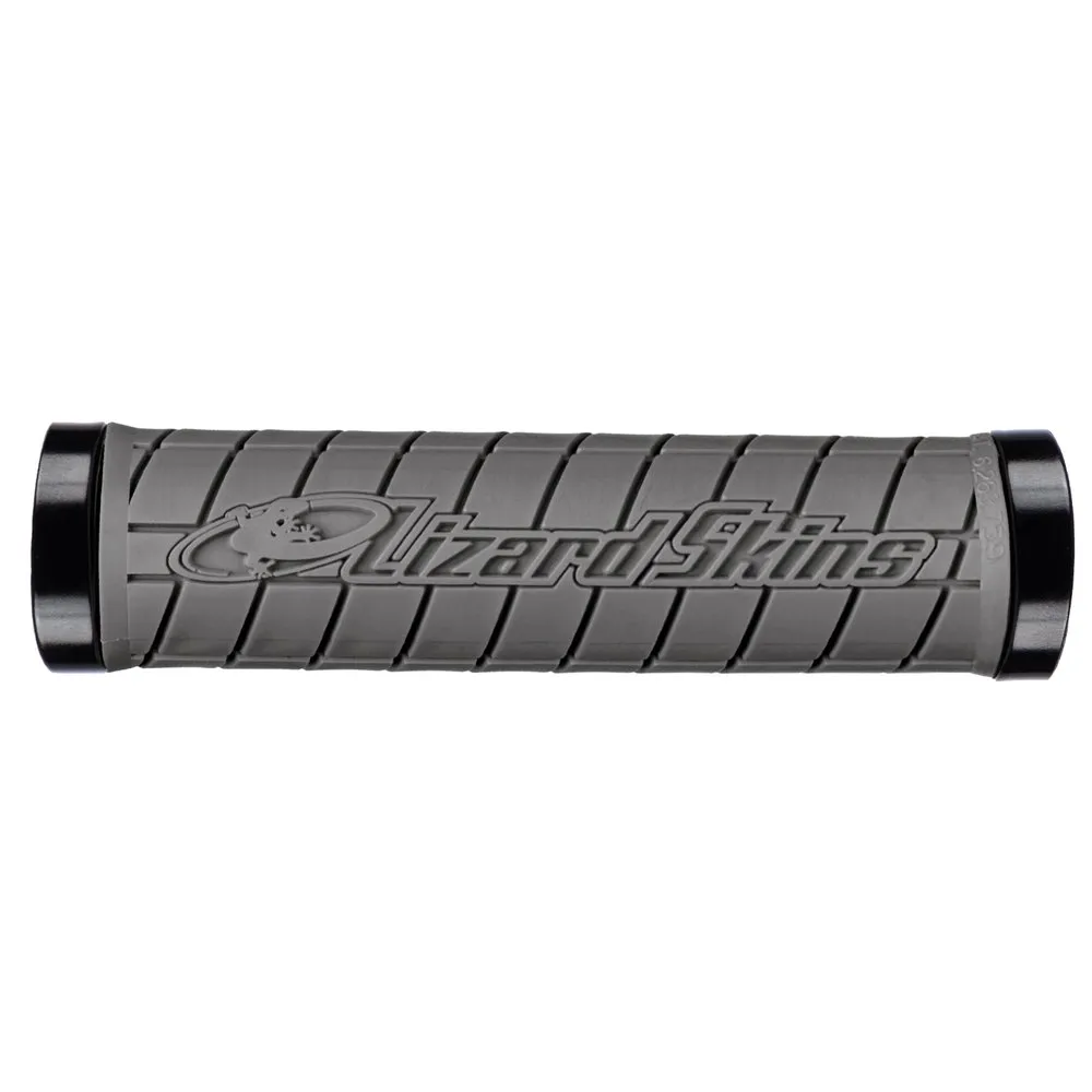 Lizard Skins Dual Lock-on Logo Styrehandtag, Grey, One Size Lizard Skins Dual Lock-on Logo Styrehandtag, Grey, One Size