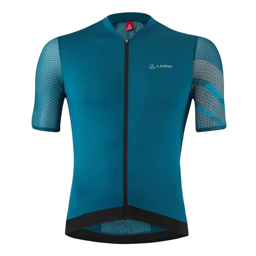 Löffler Full Zip Pow Air Korta ärmar Cykeltröja
