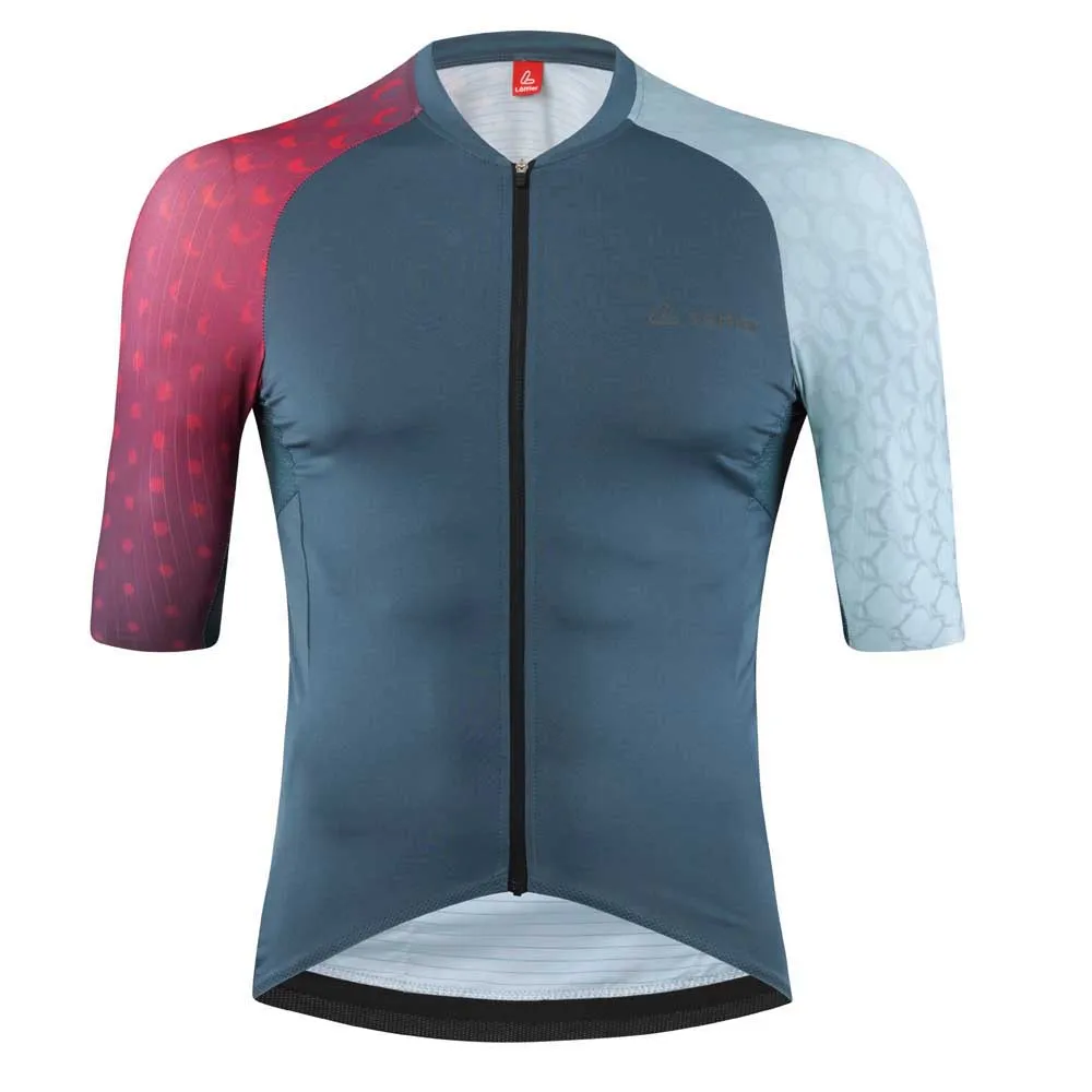 Löffler Full Zip Statement Glam Korta ärmar Cykeltröja
