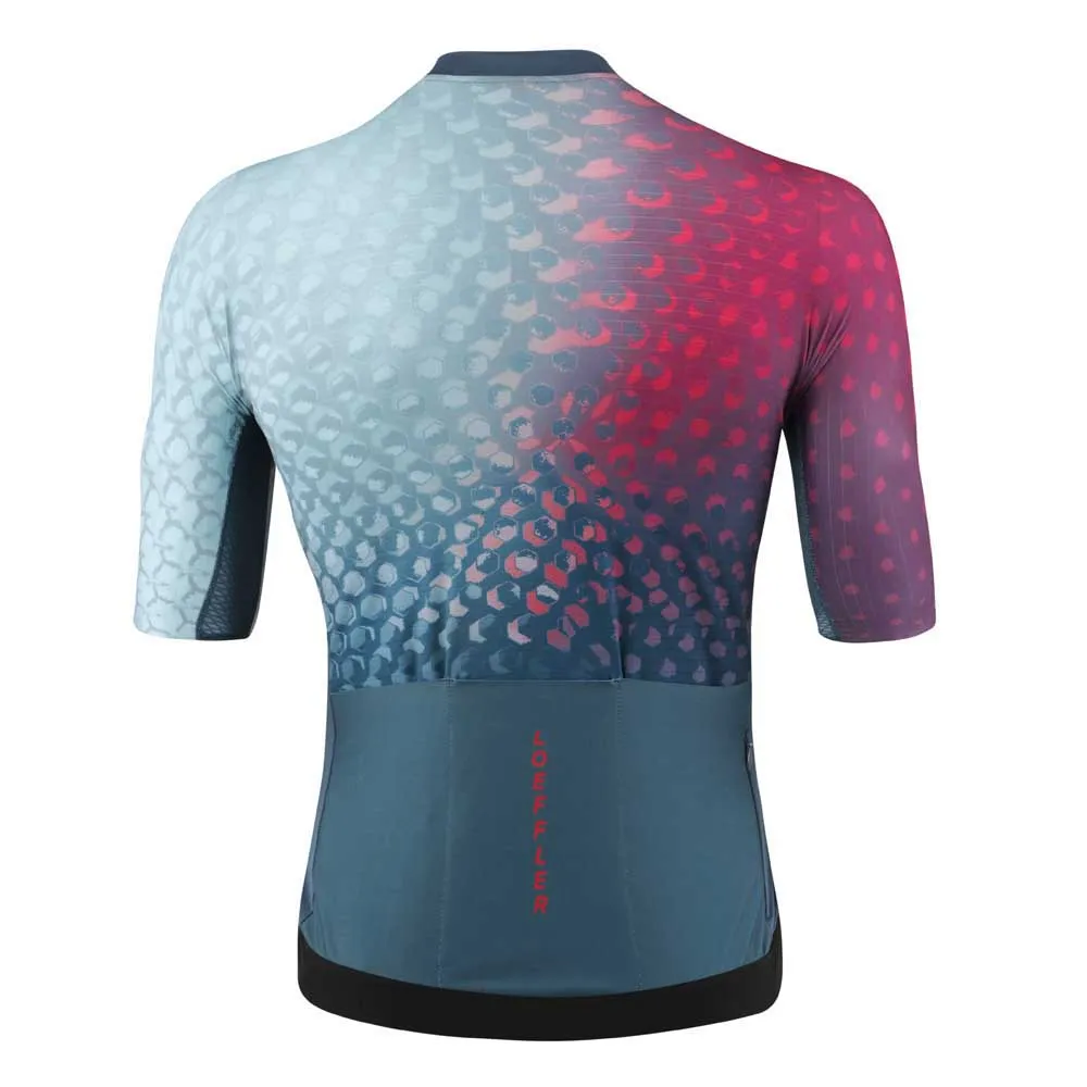 Löffler Full Zip Statement Glam Korta ärmar Cykeltröja