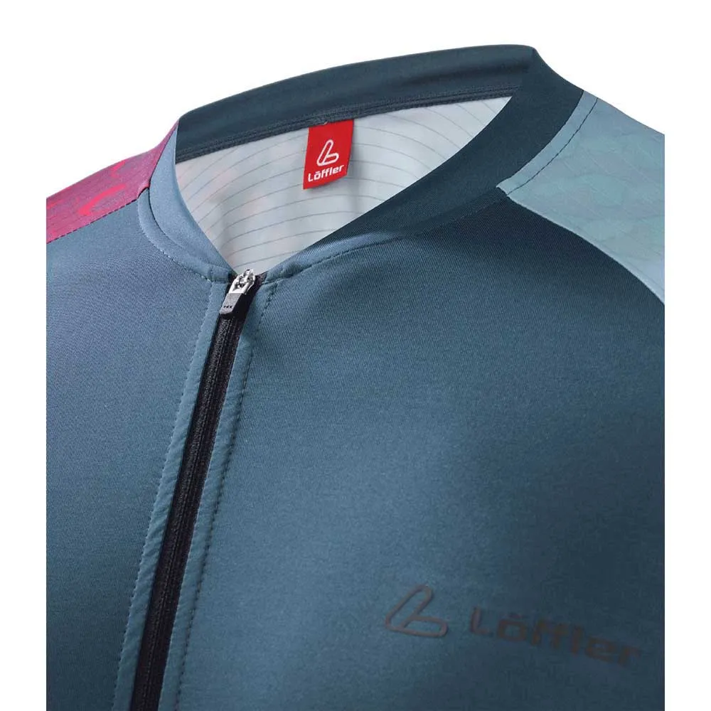 Löffler Full Zip Statement Glam Korta ärmar Cykeltröja