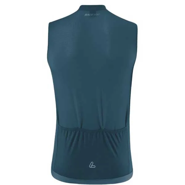 Löffler Full Zip Vent Mid Ärmlös Cykeltröja, Dark petrol, 52