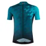 Löffler Full Zip Zack Mid Korta ärmar Cykeltröja, Blue coral, 50